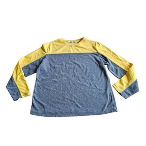 Marsh landing womens Sz L yellow gray sweatshirt